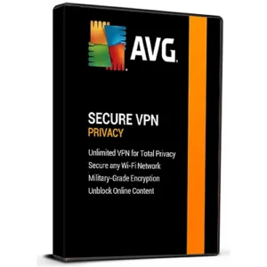 AVG secure vpn box cover with written benefits